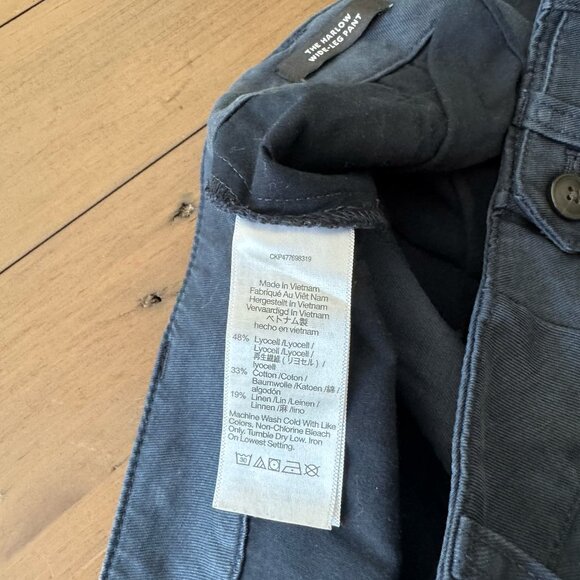 Madewell Harlow Wide-Leg Pant Size 4 Navy Deep Indigo - Picture 6 of 14